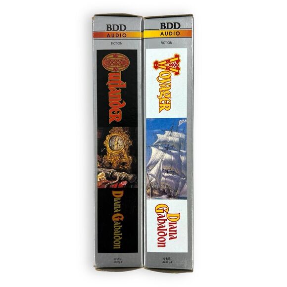 2-Pack VTG 90s Outlander & Voyager Diana Gabaldon Audiobook Cassette Tapes VGUC - Picture 5 of 16
